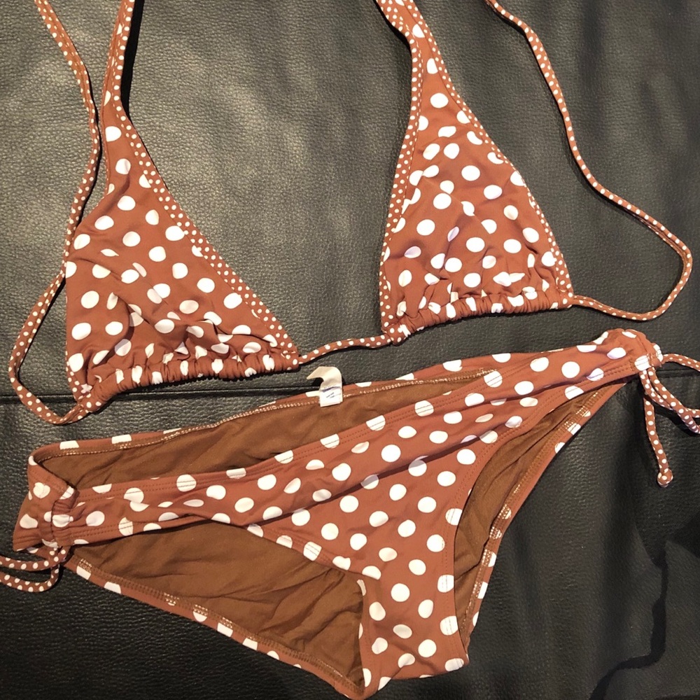 AE Brown polka dot bikini